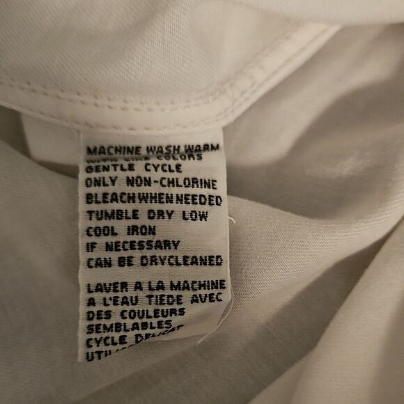 Tommy Bahama Jean White Dress Shirt Xl - Picture 7 of 7